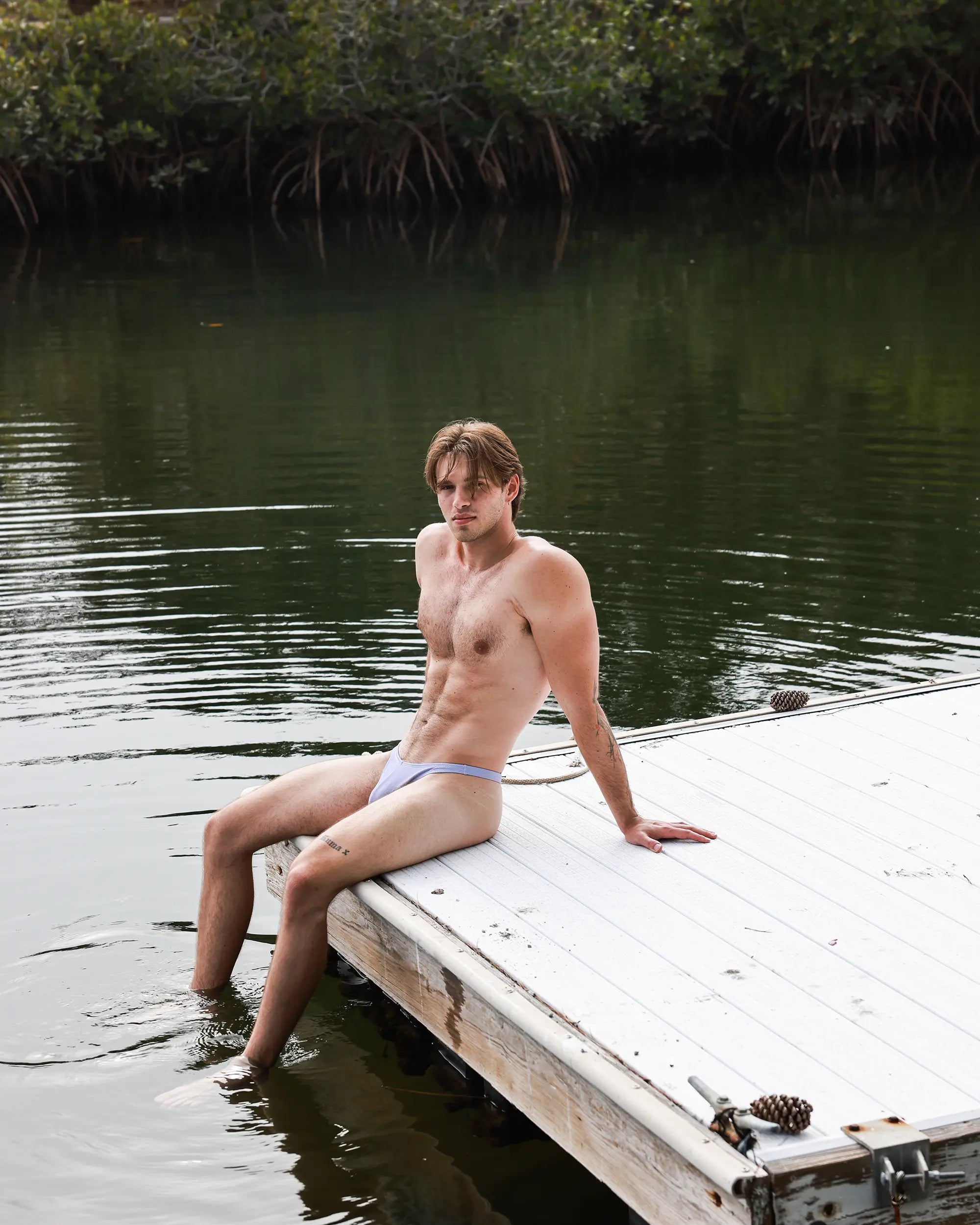 Aura Ribbed Swim Thong