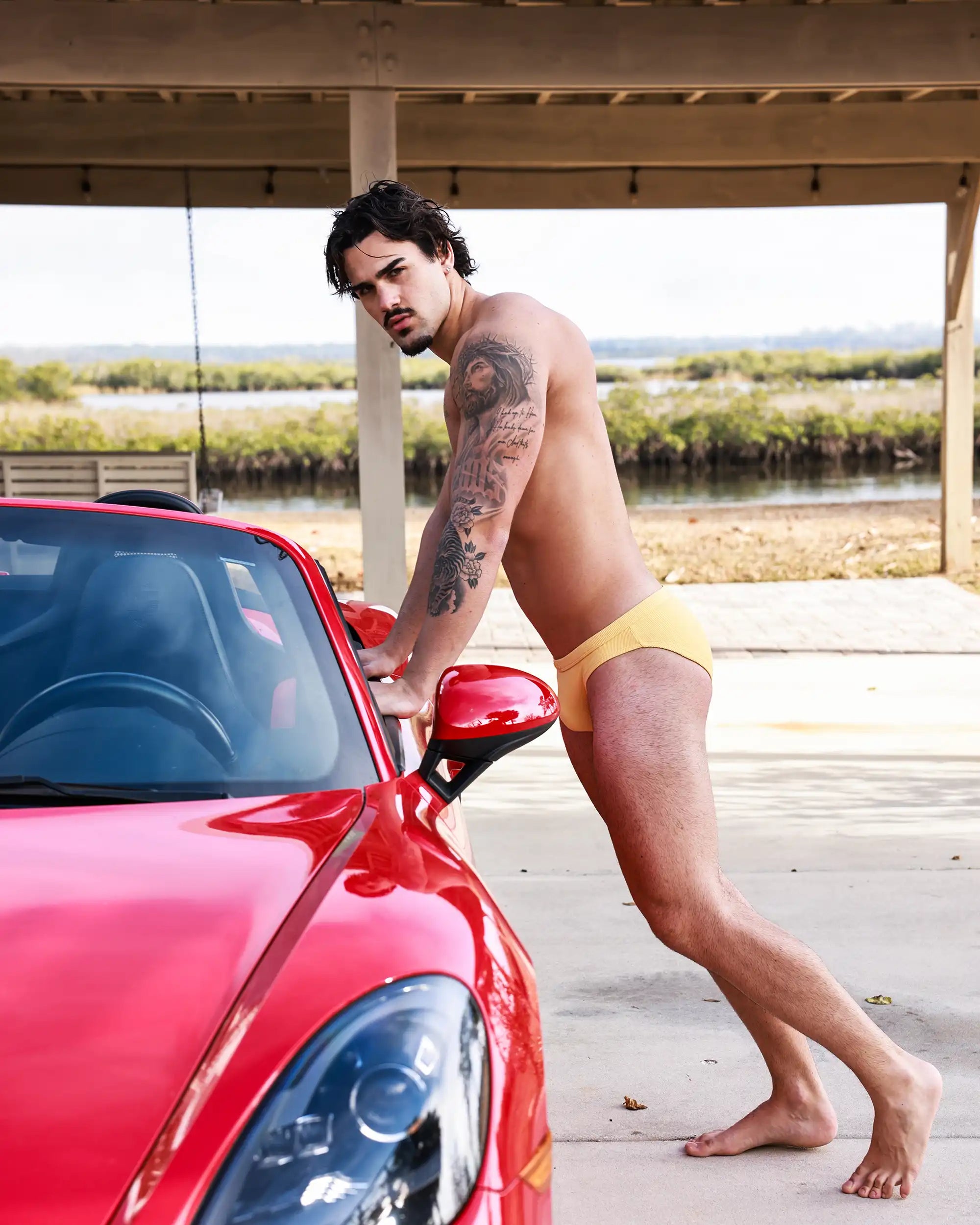 Sunwash Ribbed Swim Brief