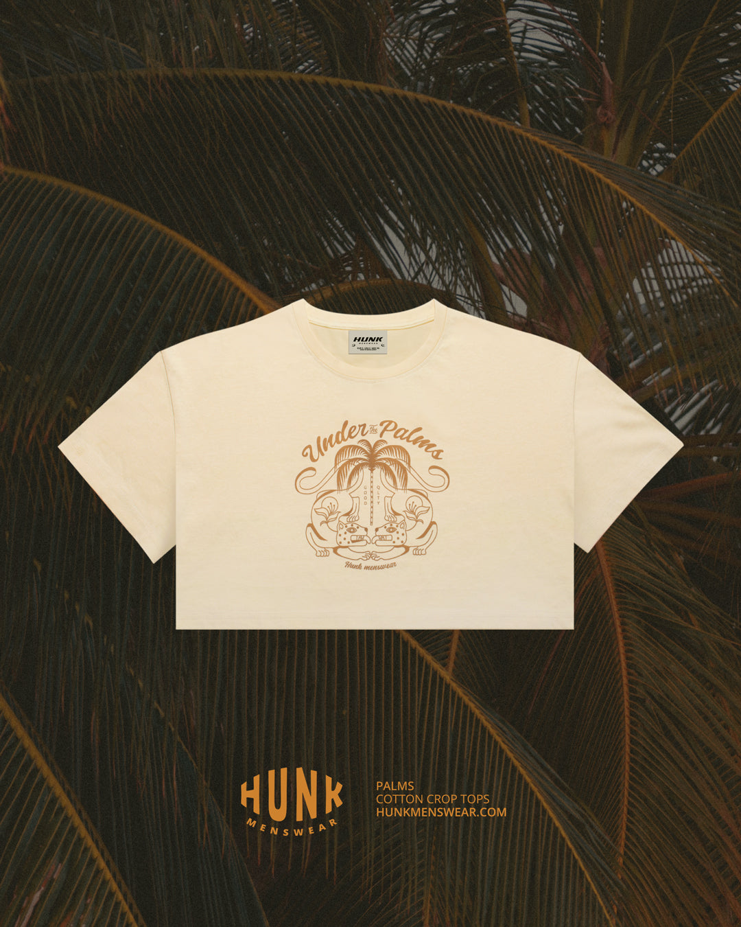 Palms Crop Top - HUNK Menswear
