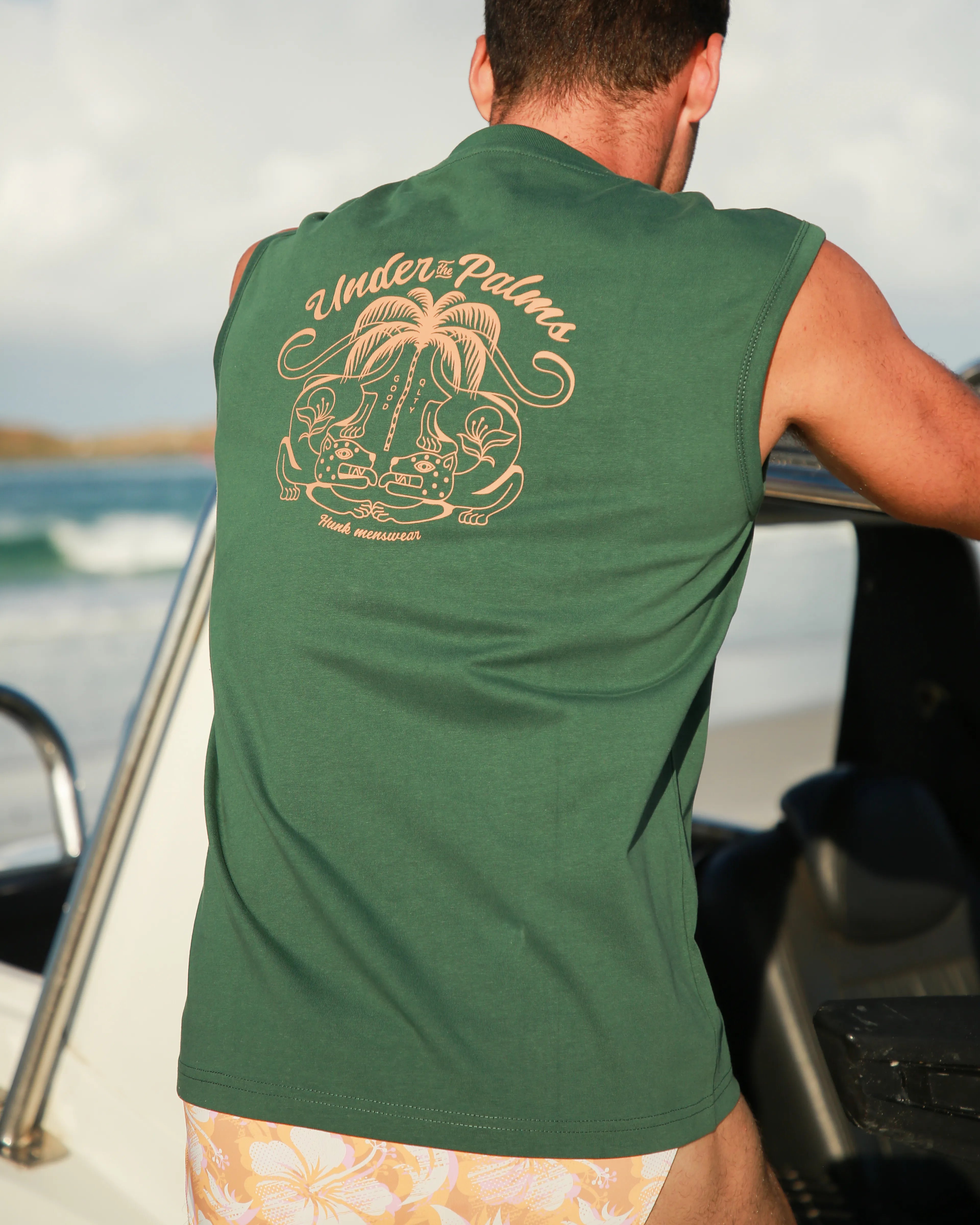 Green Coast Tank Top - HUNK Menswear