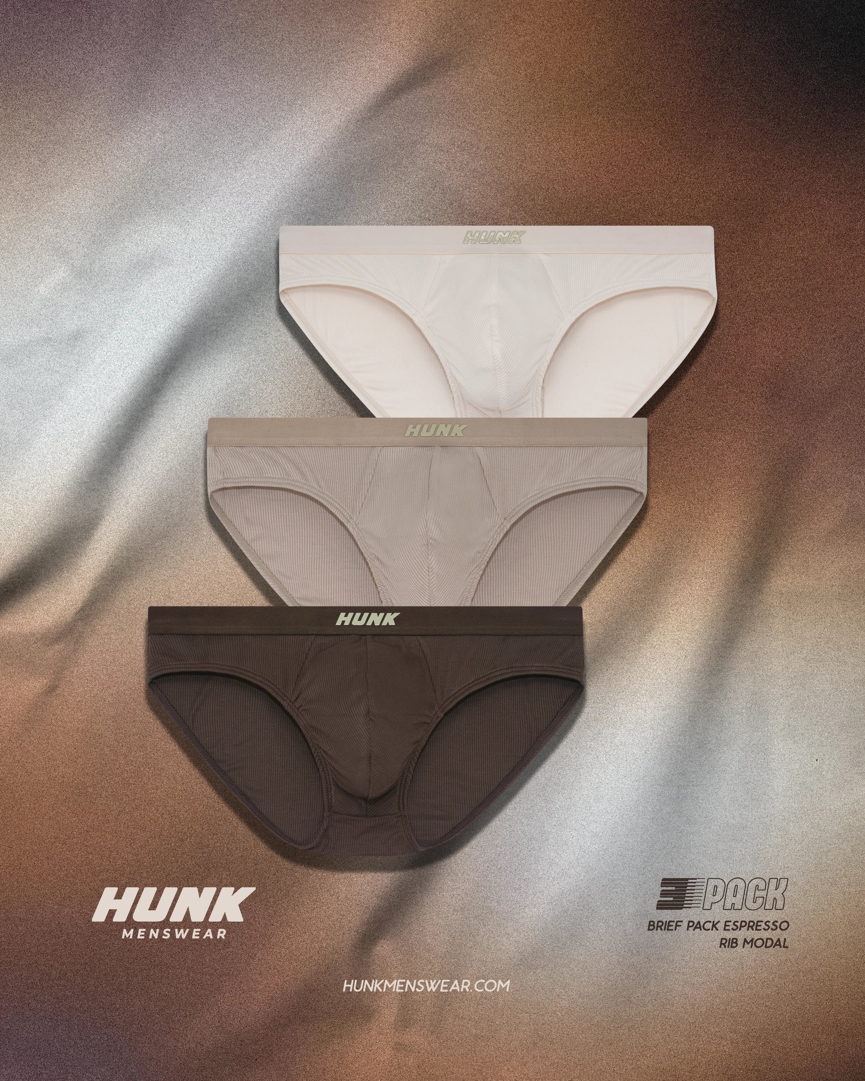 Espresso 3-Pack Briefs