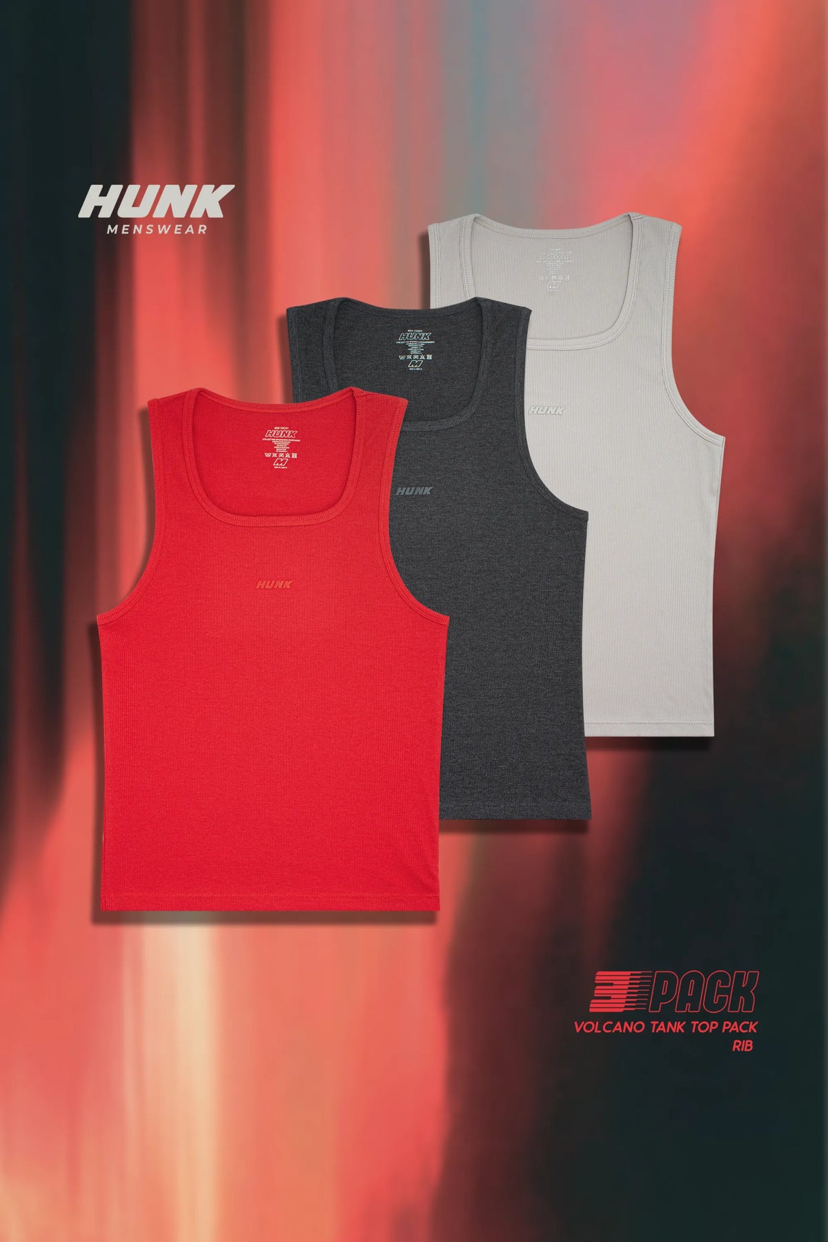 Volcano 3-Pack Tanks — Volcano colour story