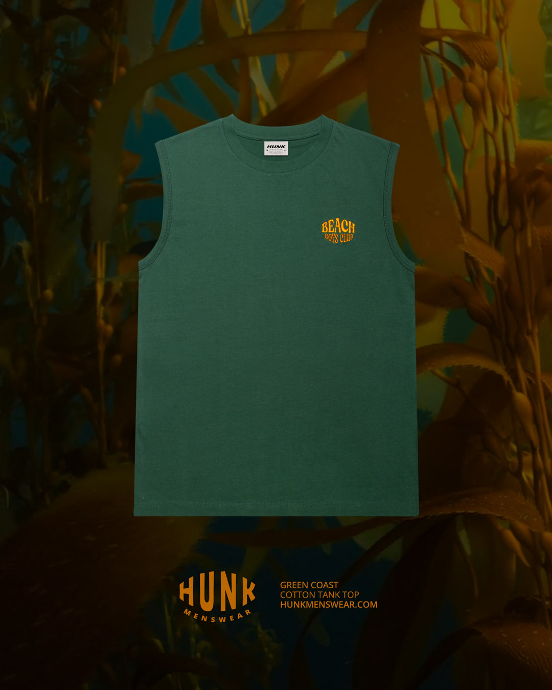 Green Coast Tank Top - HUNK Menswear
