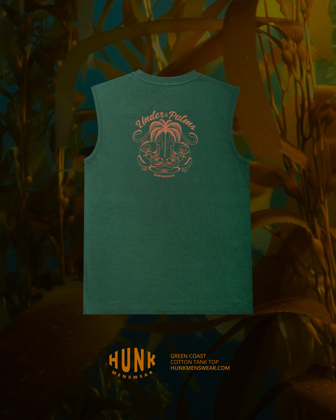 Green Coast Tank Top - HUNK Menswear
