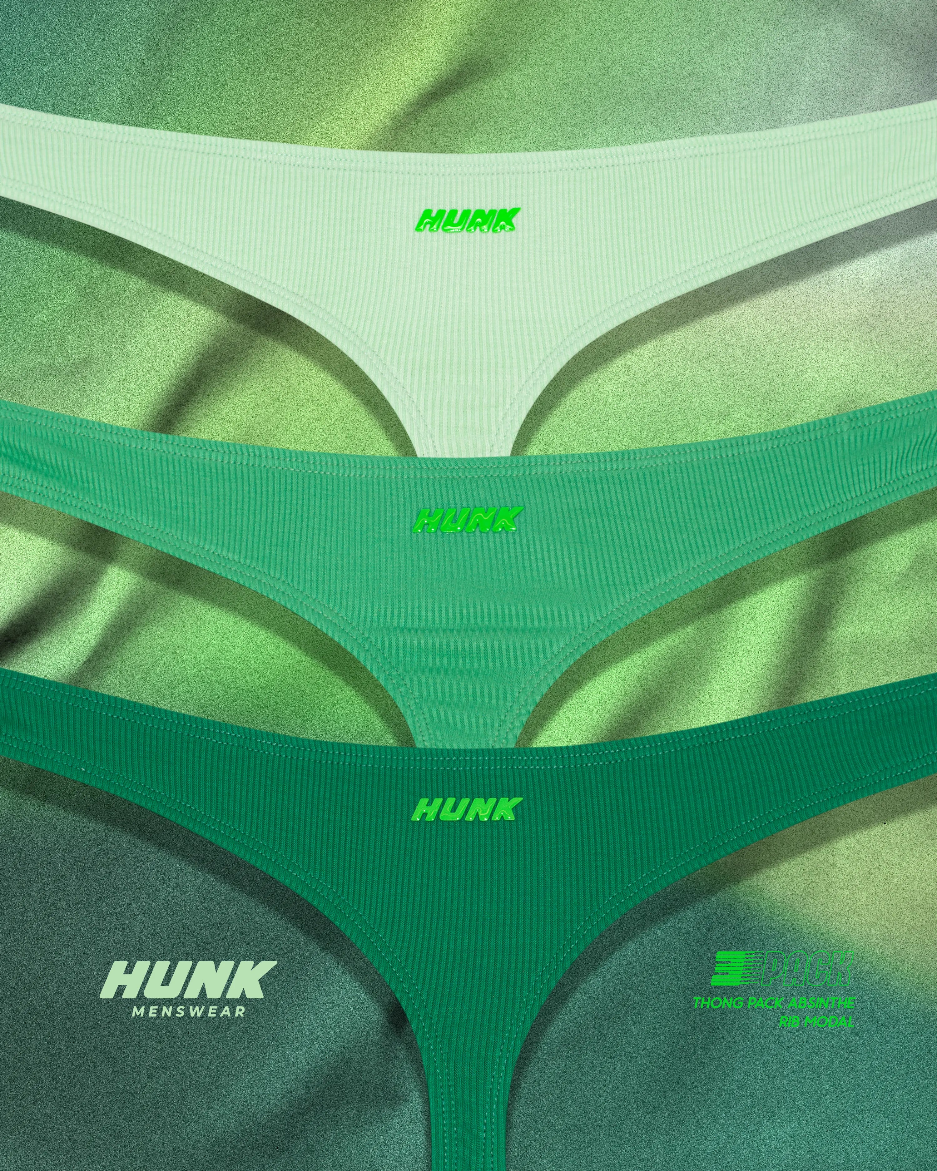 Absinthe 3-Pack Thongs